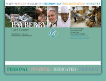 Tablet Screenshot of bayberrycarecenter.com